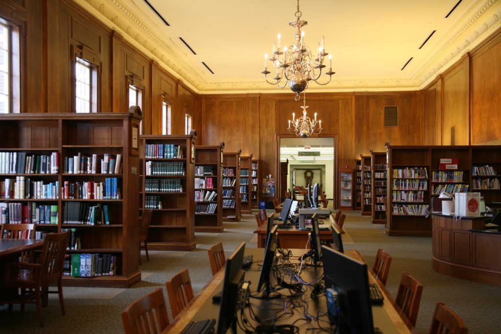 brookline village main library reference room