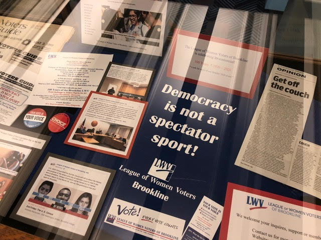 LWV democracy voting display