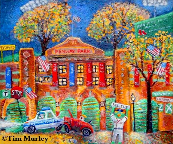 painting of fenway park by tim murley