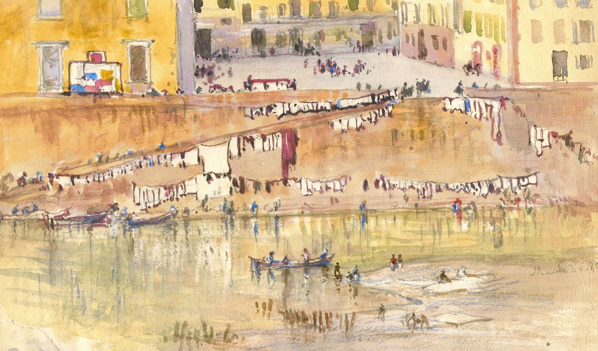 TS - 128, Laundry Day, Along the Arno