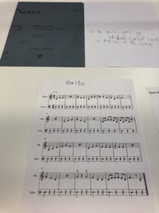 Hand-written sheet music entitled Waltz