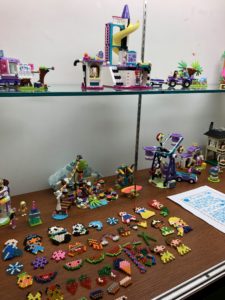 Display of LEGO and Aquabeads collection