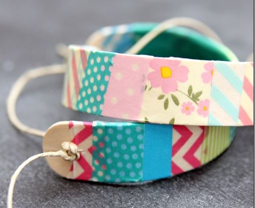 washi tape bracelets