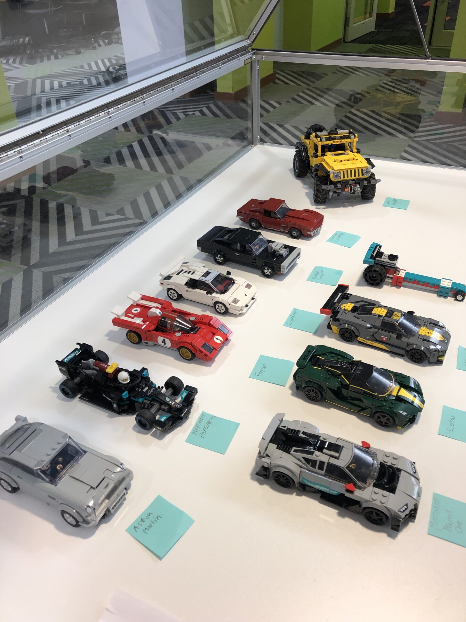 Collection of LEGO cars