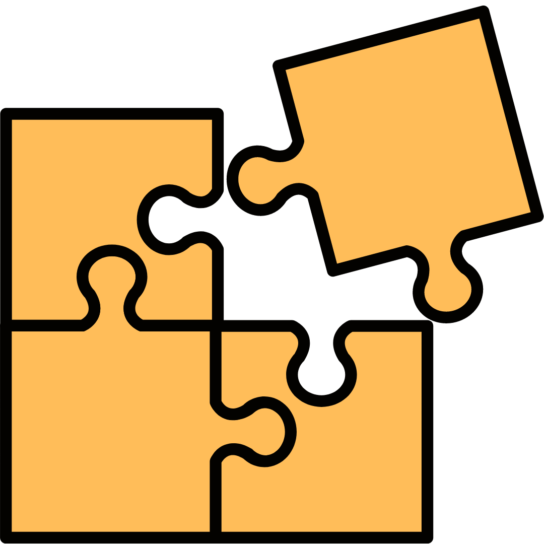 graphic image of 4 interlocking puzzle pieces