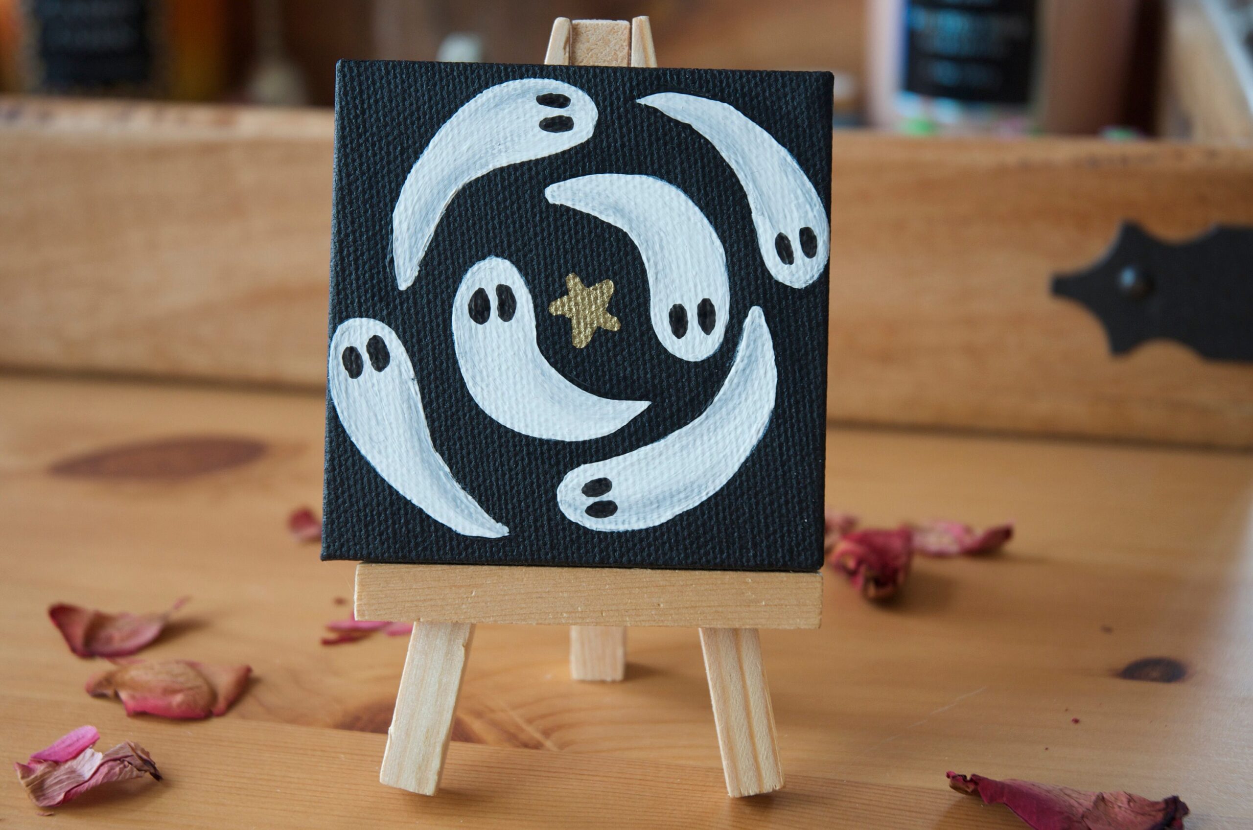 Miniature painting of ghosts