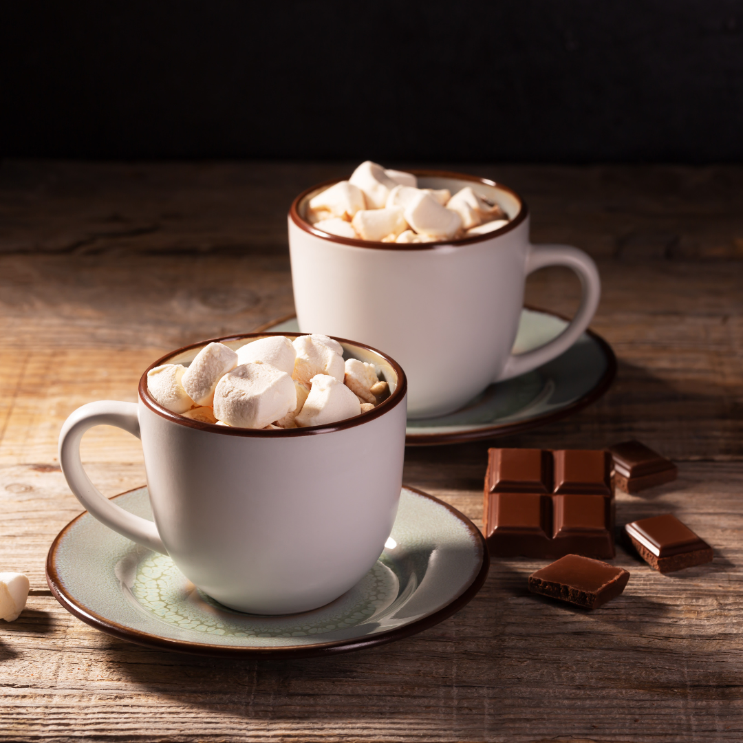 Set With Hot Drinks In Paper Cups To Take Away Coffee Tea Bags And Cocoa  With Marshmallow Stock Illustration - Download Image Now - iStock