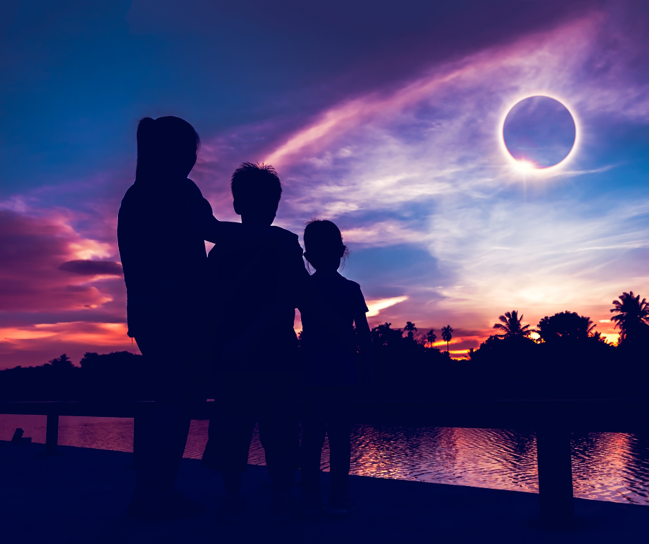 photo of people viewing eclipse