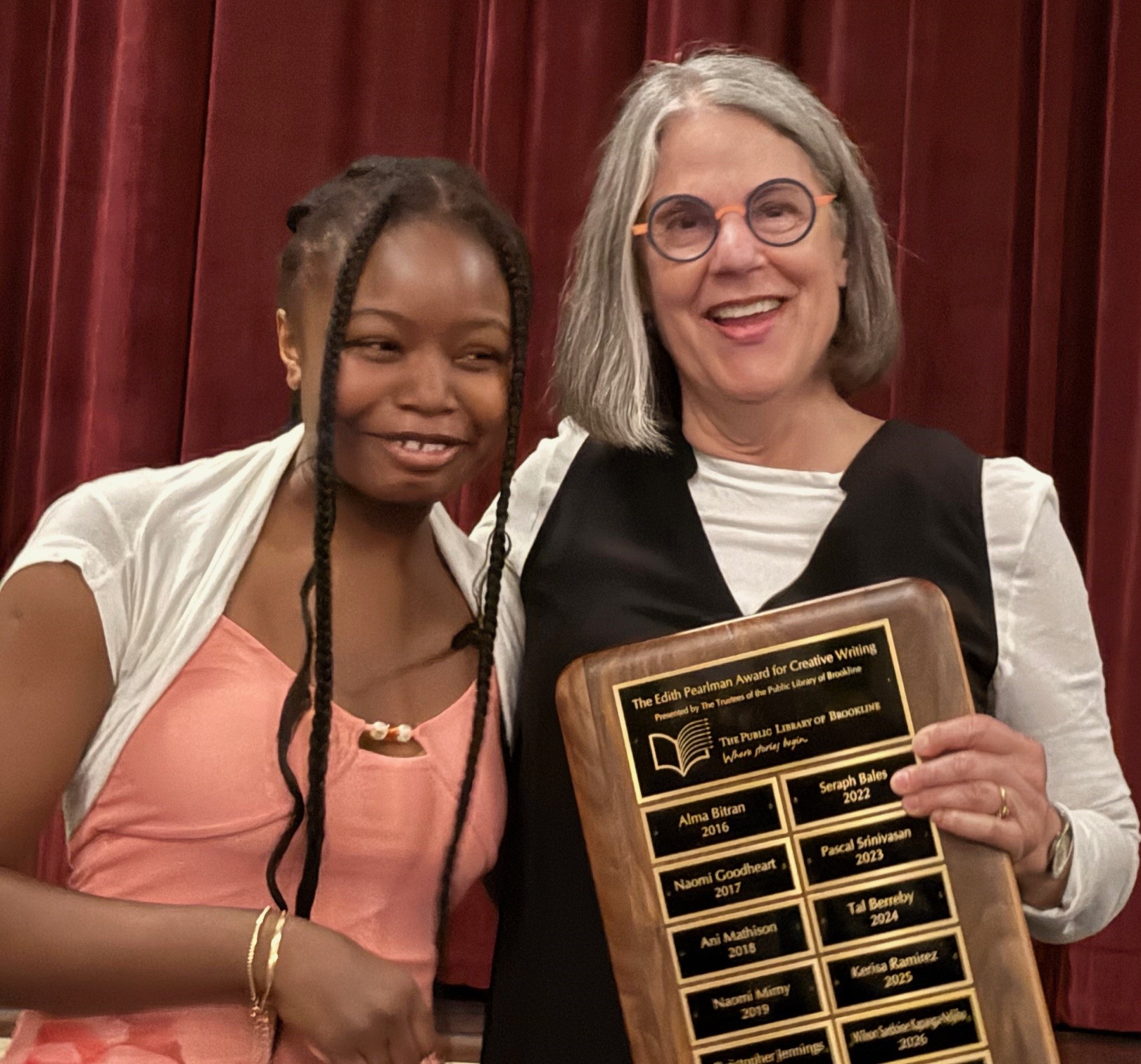 BHS rising senior Sardoine is awarded the 2026 Edith Pearlman Writing Prize